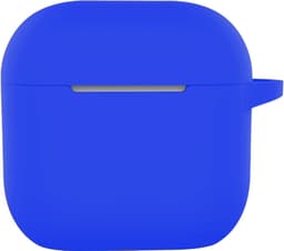 Hoesje - Geschikt voor Apple AirPods 5 - met Clip - Siliconen Hoes - Silicone Case Cover - Blauw — thumbnail 1
