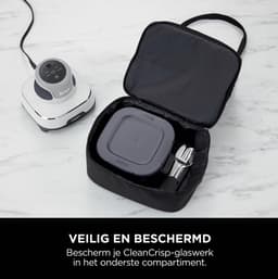 Ninja CRISPi 4-in-1 compact glazen kooksysteem - Airfryer, Roast, Recrisp, Keep Warm - Inclusief twee glazen schalen van 3.8L en 1.4L en bijpassende deksels - 2 Crisper-Plates - Silver — thumbnail 2