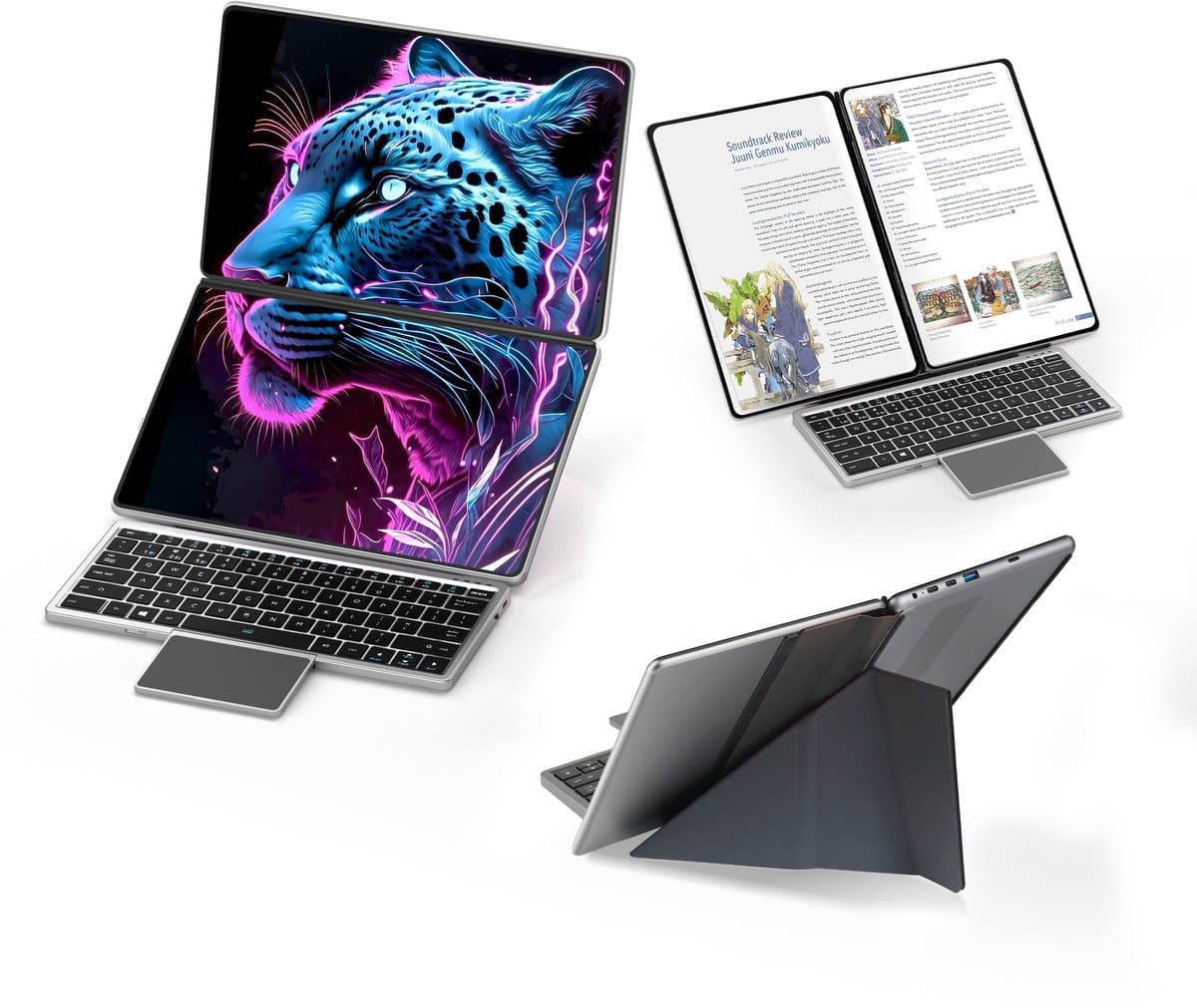 Dual-screen laptop 14 inch – 16GB – 1TB – N150 – Win 11 — afbeelding 1