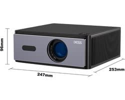 Beamer 1200 ANSI Lumen Zwart - 130W Vermogen - 1920 x 1080 Resolutie - LCD - Voor Thuisbioscoop En Presentaties