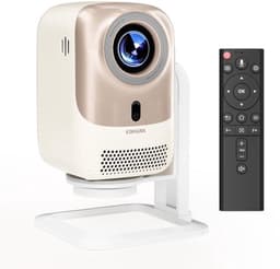 Beamer Draagbaar - 450 ANSI Lumen Helderheid - 1080p Full HD Resolutie - WiFi 6 Verbinding - Android Systeem - Voor Thuisbioscoop En Streaming — thumbnail 1