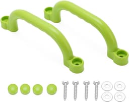 1 paar klimrekken voor de kinderkamer, jungle gym accessoires voor boomhut, speelkamer, schuur of stapelbed (groen) — thumbnail 1