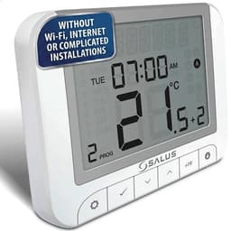 Salus WBRT520RT Digitale Programmeerbare Thermostaat - Draadloze Kamerthermostaat - RF 868 MHz - Weekprogramma - LCD Display - Geen WiFi Nodig — thumbnail 1