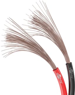 Goobay Luidsprekerkabel 10 m rood-zwart, 2 x 1,5 mm² CCA-geleider, robuuste flexibele PVC-mantel, eenvoudig te leggen — thumbnail 2
