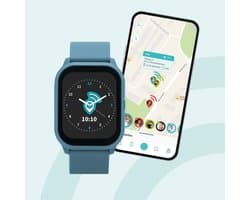 One2track Connect YOU Blauw | GPS horloge voor kinderen | Videobel in HD, voeg vriendjes toe en zie altijd waar je kind is met de leukste smartwatch voor kinderen
