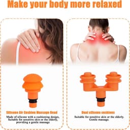 SnelShoppen - 6 Stuks Vervangende Massagekoppen voor Massagegun, Accessoires voor Fasmassage, Geschikt voor Spierontspanning, Huidvriendelijk ABS + PP — thumbnail 3