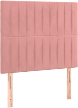 Bedframe van fluweel, roze, 90 x 190 cm — thumbnail 4