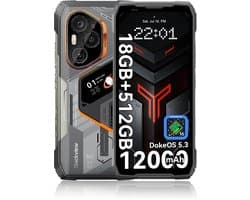 Blackview XPLORE 6 Robuuste 5G smartphone - 6,73" 3.2K AMOLED Scherm - 12000mAh Accu 120W snelladen - 18GB RAM + 512GB ROM - IP68 IP69K MIL-STD-810H - Drievoudige 50MP Camera - Android 16 （Geen GI Teleconverter ）