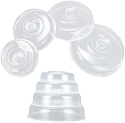 Voedselafdekkingen Set van 8 - Kunststof Plaatafdekkingen - Hittebestendig - Stoomventilatiegat - Maten 14/17/20/23 cm - Transparant PP-plastic - Magnetronhoezen — thumbnail 1