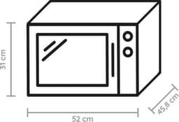 Magnetron - Oven combi - Snel opwarmen - Dual Crisp technologie - 25 Liter - Zwart — thumbnail 3