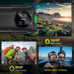 DOOGEE Fire 3 Pro 4G Outdoor Smartphone, 5,5 inch HD+ IPS scherm, 8350mAh accu, 24GB RAM(4+20GB)+128GB ROM, Android 16, IP68/IP69K, NFC, 18W laden — thumbnail 5