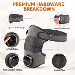 3-in-1 schoudermassage met warmte en vibratie — thumbnail 2