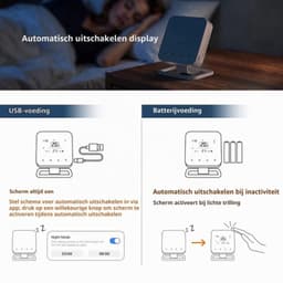 Slimme draadloze thermostaat met WiFi en RF-ontvanger (3A) voor cv-ketel en vloerverwarming, 7-daagse programmeerbare kamerthermostaat, spiegelend scherm, opbouwmodel, compatibel met — thumbnail 3