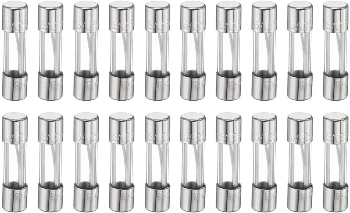 20 stuks zekeringen, 15 A, 250 volt, snelzekering van glas,, 5 x 20 mm, snelzekeringen voor kerstverlichting, elektrische systemen, magnetron, tv-ventilator, verlichting, oven — afbeelding 1