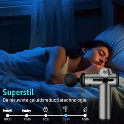 Mini-spiermassagegeweer, ultrastil massagegeweer, 99 snelheden, 8 koppen, LCD-scherm, draagbare elektrische stimulators om spierpijn te verlichten — thumbnail 3