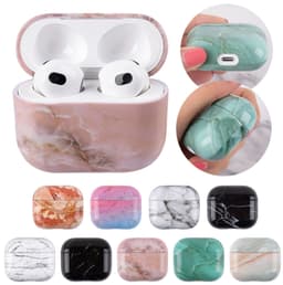 Telestore - hoesje geschikt voor AirPods 5 en AirPods 4 hard case cover - marmer patroon oranje / rood - TPU hoesje Beschermhoes - AirPods 5 en 4 Cover - AirPods 5 / 4 hoesje - Geschikt voor Apple AirPods 5 en AirPods 4 — thumbnail 3