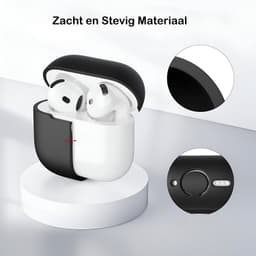 Studio Air Hoesje geschikt voor Airpods 5 - Zwart - Schokbestendige Siliconen Case — thumbnail 3