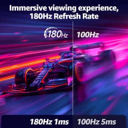 Gaming Monitor 32 Inch QHD 1440p 144 Hz - Gebogen VA Scherm - 2560 x 1440 Resolutie - Mat Zwart - Voor PC En Console — thumbnail 4