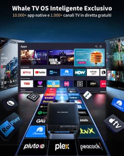 Beamer Mini-Beamer 4K - 1080p Full HD Resolutie - LCD - WiFi6 Bluetooth - Thuisbioscoop Projector — thumbnail 2