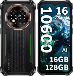 OUKITEL G6 Outdoor Smartphone 16GB RAM-128GB ROM-10600mAh batterij-6.52 inch HD-Android16-4G — thumbnail 1