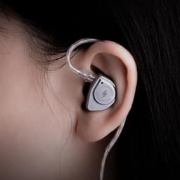 Simgot EW200 - In-Ear Monitors - IEM - Muziek & Gaming Oortjes - Metalen Behuizing - Oordoppen - Verwisselbare Kabel - Ergonomisch Design - Hybride Drivers - Zilver — thumbnail 5