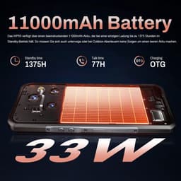 OUKITEL WP55 Outdoor Smartphone 36GB RAM-256GB ROM-11000mAh batterij-108MP Camera-6.6 inch FHD-5G — thumbnail 2