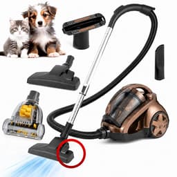 AG3100 Stofzuiger Zonder Zak - Stofzuigers - Vacuum Cleaner Zakloos - 8.5 Meter - 900W - Sterke Zuigkracht - HEPA Filter - Compact, Licht & Krachtig - Gemakkelijk Schoon Te Maken - Rose Bronze Edition — thumbnail 1
