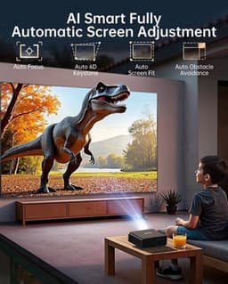 Beamer 1500 ANSI Lumen - Full HD 1080p Resolutie - 75 Watt Vermogen - LCD - Kleur - Home Theater Projector — thumbnail 4
