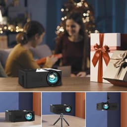 Beamer Draagbaar - HD 1080P Resolutie - LCD Scherm - Ingebouwde Luidspreker - Voor Thuisbioscoop En Buiten - Mini Projector — thumbnail 2