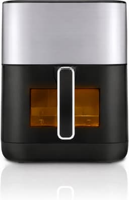 Airfryer met Stoomfunctie - 12 Liter - 1850 W - 12 Kookprogramma’s - Digitaal Bedieningspaneel - Kijkvenster - Binnenverlichting - Timer - Inclusief 6 Accessoires - Zwart — thumbnail 1