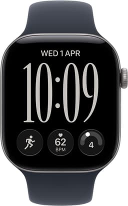 Apple Watch Series 12 GPs + Cellular 42mm - Space Grey Aluminium Case Sport Band S/m Smartwatch Navy Blue — thumbnail 2