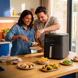 Seeger Steamfry Sgr1007bk - Airfryer Met Stoomfunctie Zwart 7 L — thumbnail 2