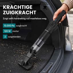 Black Rhino Draagbare Autostofzuiger AeroClean 120W - Autostofzuiger - Kruimeldief snoerloos - Krachtige Handstofzuiger 15Kpa - Draadloos — thumbnail 5
