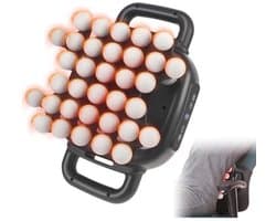 Massagepistool - Spierontspanner - Diepe Ontspanning - 34 Massagekoppen - 2 uur looptijd - Zwart