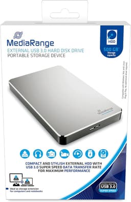 Externe Harde Schijf - Opslag Uitbreiding - Data Archiveren - Snelle Gegevensoverdracht - 1TB Capaciteit - Zilver — thumbnail 2