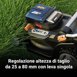 Accugrasmaaier - Elektrische maaier - Gazon Onderhoud - Intellicut Technologie - 41cm Maaibreedte - Zwart Oranje — thumbnail 2