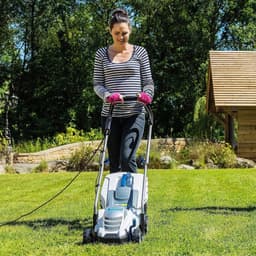 Elektrische grasmaaier - Tuinmaaier - Gazon onderhoud - Vijf hoogte-instellingen - 33 cm snijbreedte - Zwart — thumbnail 2