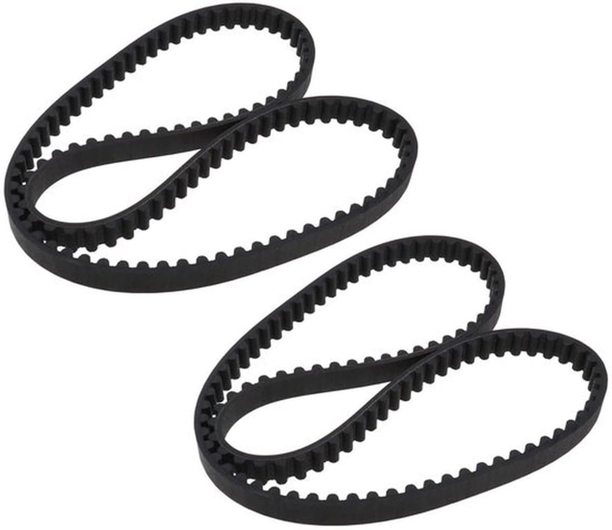 Aandrijfriem - Grasmaaier riem - Rubber - 107 tanden - 856 mm omtrek - Geschikt voor Stiga 105 hatchback - Zwart — afbeelding 1
