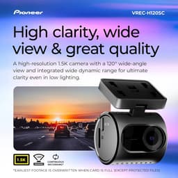 Compacte dashcam - Auto camera - Veilig rijden - 15K resolutie - 120 graden - Zwart — thumbnail 3