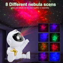 Sterrenprojector, astronaut, 360° rotatie, astronaut Galaxy projector, sterrenhemel, nachtlampje, Galaxy projector met afstandsbediening, astronaut Galaxy sterrenprojector nachtlampje — thumbnail 4