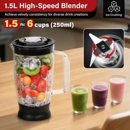 SnelShoppen - Multifunctionele Food Processor 1100W, 3.2L Mengkom, Keukenmachine Voor Koken, Hakken, Kneed, Mixen en Malen, Zilver — thumbnail 2