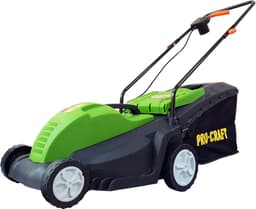 Elektrische Grasmaaier - Duwmaaier Grasmaaier - Gazon Onderhouden - Krachtige 1800W Motor - 34 cm Maaibreedte - Zwart — thumbnail 3