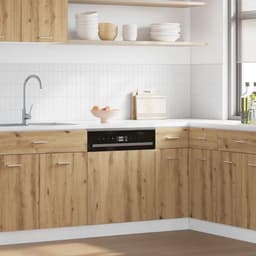 Vaatwasserpaneel - Afwasmachinefront Keukenpaneel - Keuken Integratie - Robuust Houtmateriaal - 60 x 1.5 x 67 cm - Artisan-eiken — thumbnail 3
