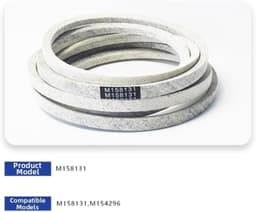 Aandrijfriem Grasmaaier - Reserveonderdeel - Gazon Onderhoud - Versterkte Aramide Kern - 48-54 inch Dek - Zoals Afgebeeld — thumbnail 4
