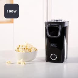 Popcornmachine - Popcorn maker - Snacks Maken - Zonder Olie - 1100 Watt - Zwart — thumbnail 3