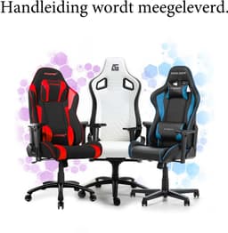RACINGX- Game Stoel Met Voetsteun - Gaming Stoel - Ergonomische Bureaustoel - Gamestoel - Verstelbaar - Gaming Chair - Zwart — thumbnail 5