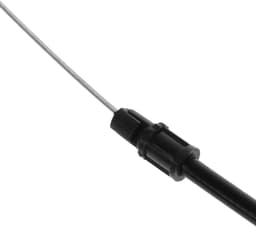 Grasmaaier gaspedaal pull motor zone controle kabel met Z-vorm bocht tuin gereedschap - zwart & zilver — thumbnail 2