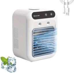 Kraftverdia® Draagbare Aircooler – 2026 Nieuwe Portable Airconditioner Ventilator – Directe Verkoeling Met 2 Snelheden – Ultra Stil Verdampingskoeler – Compacte Mini Airco Voor Zomer — thumbnail 1