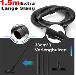 Multifunctionele Nat & Droog Stofzuiger 3-in-1 - Industriële Nat- en Droogstofzuiger Met Blaasfunctie, 360° Wielen en Lange Kabel - Krachtige Zuigkracht voor Binnen en Buiten Reiniging — thumbnail 3