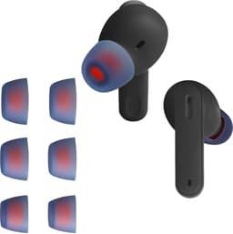 kwmobile 6x cover voor in-ear oortjes geschikt voor JBL Tune 230 NC TWS / T230NC - Vervangende oordopjes van siliconen in blauw - 3 maten — thumbnail 1